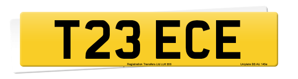 Registration number T23 ECE